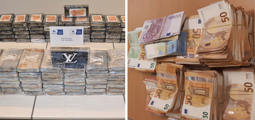 بالصور.. العثور على أزيد من 5 مليون يورو من الكوكايين وأسلحة نارية وتوقيف 11 شخصا ببلجيكا