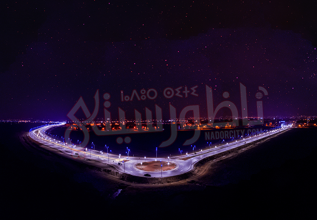 شاهدوا.. طريق تاويمة الجديدة من الجو كما لم تروها من قبل