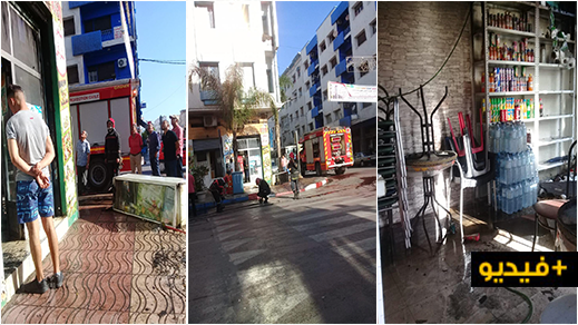 تسجيل خسائر مادية اثر اندلاع حريق في محل تجاري بالناظور تسجيل خسائر مادية اثر اندلاع حريق في محل تجاري بالناظور