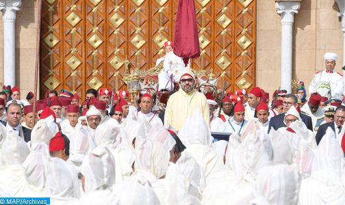 الملك محمد السادس يترأس حفل الولاء بساحة مشور القصر الملكي بتطوان