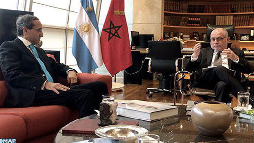 وزير العلاقات الخارجية والأديان الأرجنتيني يستقبل السفير ابن الناظور يسير فارس وزير العلاقات الخارجية والأديان الأرجنتيني يستقبل السفير ابن الناظور يسير فارس