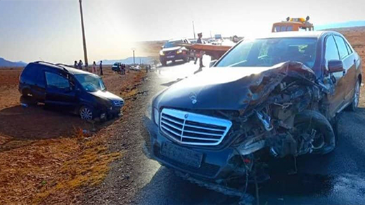 إصابة سيدة وزوجها من أفراد الجالية بجروح وكسور في حادثة سير قرب الدريوش