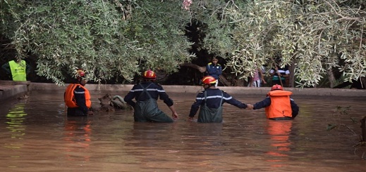 السلطات تعلن العثور عن جثة مفقودة خلال فيضانات ملعب تيزرت