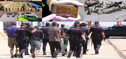 استئنافية الناظور توزع 22 سنة حبسا على منتمين لشبكة ميسي لتهريب المخدرات