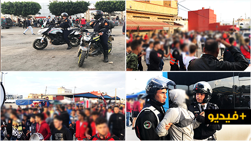 حضور الأمن ينهي مناوشات بين الجماهير خلال مباراة أزغنغان وبني بوغافر بالناظور