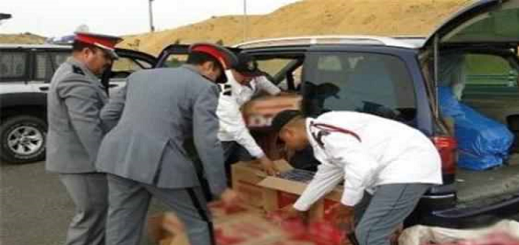 درك زايو يحجز سيارة على متنها 15 كلغ من مخدر "طابا" بحاسي بركان