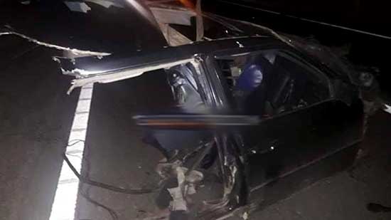 بالصور.. مصرع شخص في حادث إصطدام 3 سيارات عند مدخل الطريق السيار بصاكة