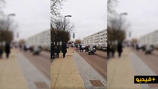 شاهدوا بالفيديو.. الشرطة الفرنسية تطلق النار على رجل يشهر سكيناً ويهتف الله أكبر