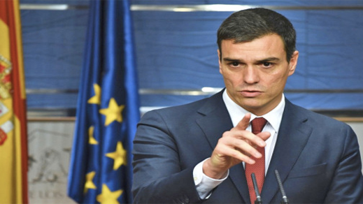 انتخاب الإشتراكي بيدرو سانشيز رئيسا للحكومة الإسبانية انتخاب الإشتراكي بيدرو سانشيز رئيسا للحكومة الإسبانية