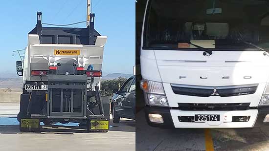 شاحنة جديدة لجمع نفايات دار الكبداني شاحنة جديدة لجمع نفايات دار الكبداني