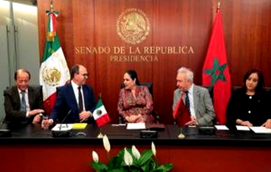 بنشماش وسلامة يلتقيان رئيسة مجلس الشيوخ المكسيكي ويتباحثان سبل تعزيز علاقات التعاون