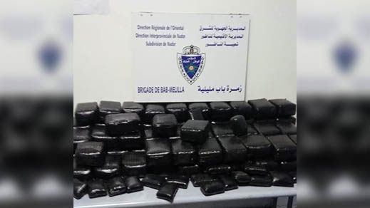 جمارك باب مليلية تحبط تهريب كمية مهمة من المخدرات من طرف إيطاليان ينشطان في المجال الخيري  