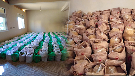 بمناسبة شهر رمضان.. فعاليات ومحسنون وأبناء الجالية يوفرون حوالي 550 قفة للأسر المعوزة بجماعة تزطوطين 