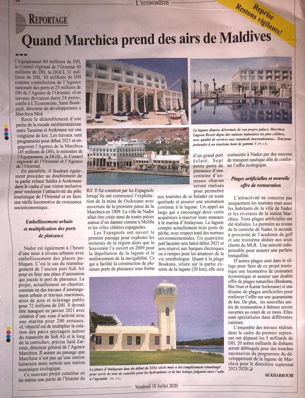 Quand Marchica prend des airs de Maldives Quand Marchica prend des airs de Maldives