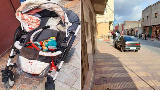 نجاة طفلة من الموت بعد اصطدام شاحنة نقل المياه بعربتها 