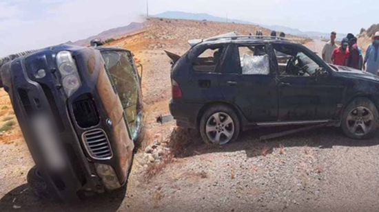 جريح في حادثة انقلاب سيارة بمنعرج نواحي الدريوش
