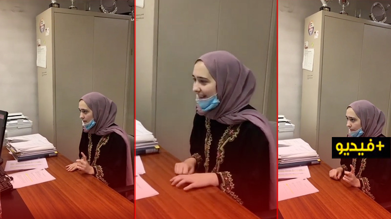 شاهدوا.. شابة إسبانية تعتنق الإسلام بإحدى المؤسسات الدينية بالناظور
