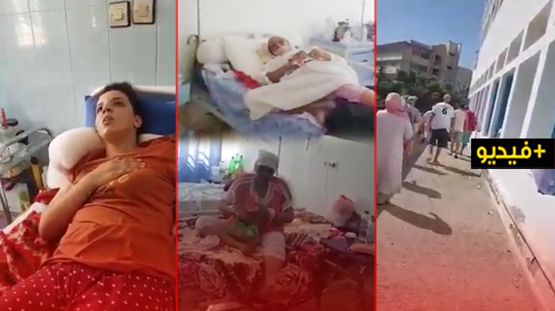 شاهدوا.. مرضى مصابون بكورونا يتلقون علاجهم في ظروف مزرية داخل مستشفى ابن باجة 