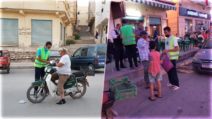 جمعية الريف للبيئة والتنمية بميضار توزع الكمامات على المواطنين وتقود حملة تحسيسية ضد كورونا