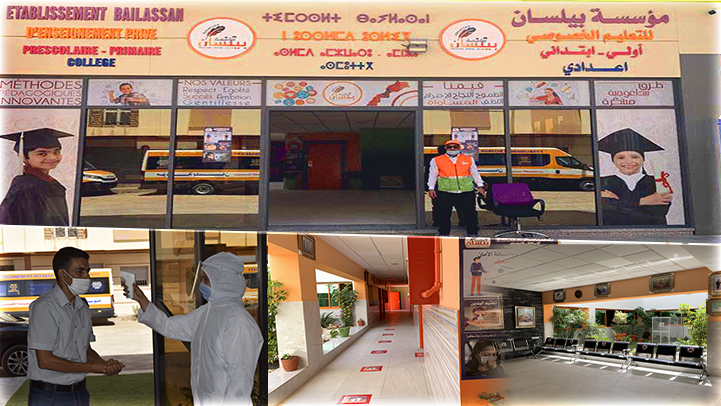 مؤسسة بيلسان بالناظور تستعد للدخول المدرسي بتوفير جميع شروط السلامة الصحية للتلاميذ 