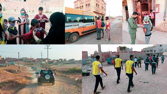 سلطات جماعة بوعرك وفعاليات المجتمع المدني ينظمان حملة تحسيسية ويوزعان مئات الكمامات الطبية   سلطات جماعة بوعرك وفعاليات المجتمع المدني ينظمان حملة تحسيسية ويوزعان مئات الكمامات الطبية