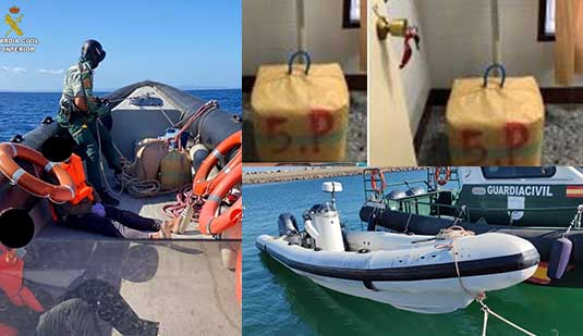 مطاردة هوليودية قرب سواحل الناظور تنتهي بتوقيف زورق محمل بـكمية مهمة من الحشيش 