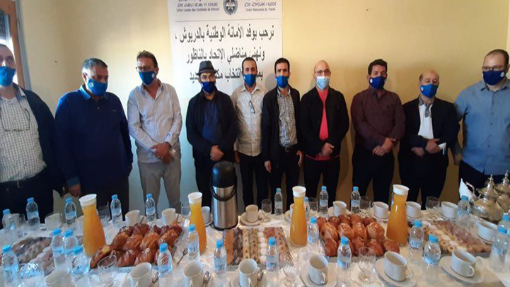 الامانة الوطنية للاتحاد المغربي للشغل تزور الدريوش وتجتمع مع مناضلي الاتحاد بالاقليم