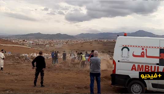 شاهدوا كيف يتم دفن اموات كورونا في الناظور