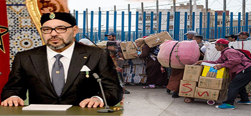 هذه تفاصيل تقرير رسمي توصل به الملك حول وقف التهريب المعيشي وإغلاق معبري سبتة ومليلية 