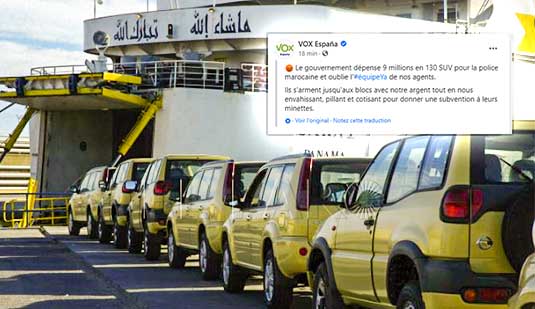 احتدام الجدل في إسبانيا بعد تزويد المغرب بأسطول سيارات لمحاربة التهجير السري 