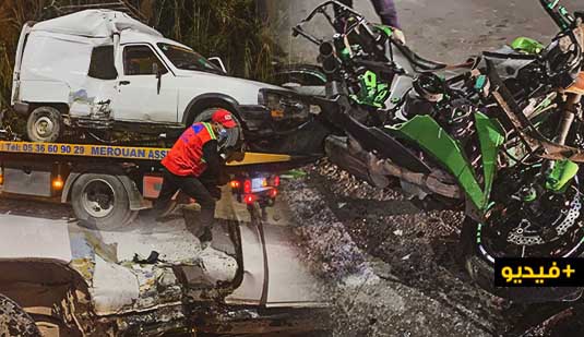 اصابة شخصين في حادثة سير خطيرة بين الناظور وسلوان 