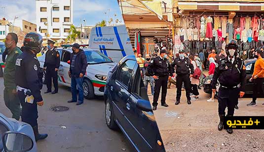 مخالفات زجرية وحجز للسلع.. حملة للسلطات العمومية بالناظور تحث تجار "زنقة "10 على احترام الحجر الصحي