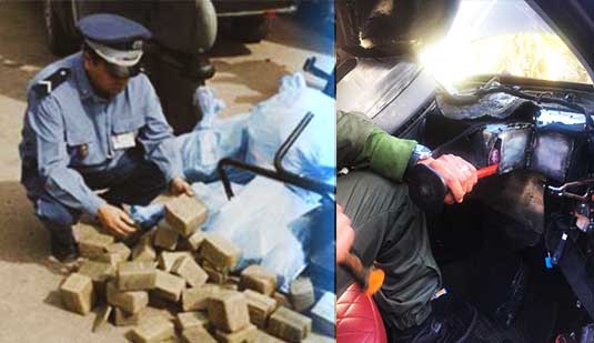 جمارك الناظور تضرب بقوة مرة أخرى وتحجز 200 كلغ من مخدر الشيرا داخل سيارة نفعية بميناء بني أنصار