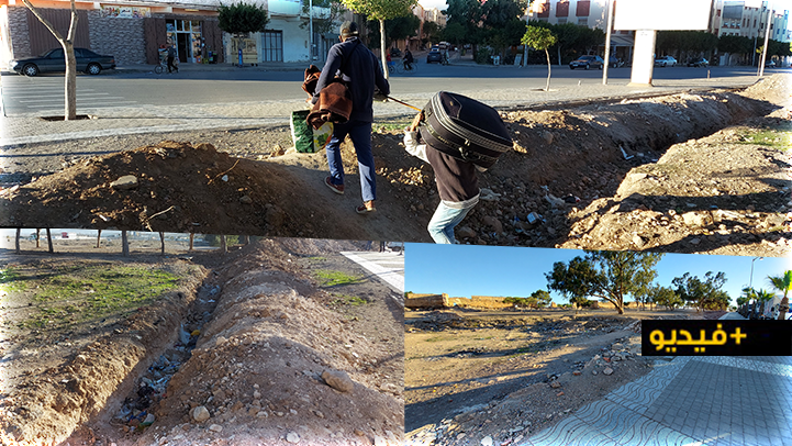 غريب.. حفر خندق بسوق "الجوطية" بسلوان لمنع المواطنين من العبور يثير الاستياء 