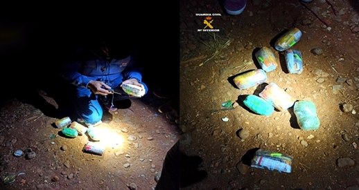 مغاربة يلقون بمخدرات عبر السياج الحدودي "باريوتشينو" لزبنائهم بميليلة والحرس الإسباني يعتقل 7 متورطين 