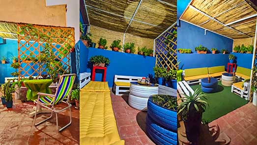 شاهدوا كيف حولت عائلة ناظورية سطح منزلها إلى فضاء رائع بوسائل بسيطة