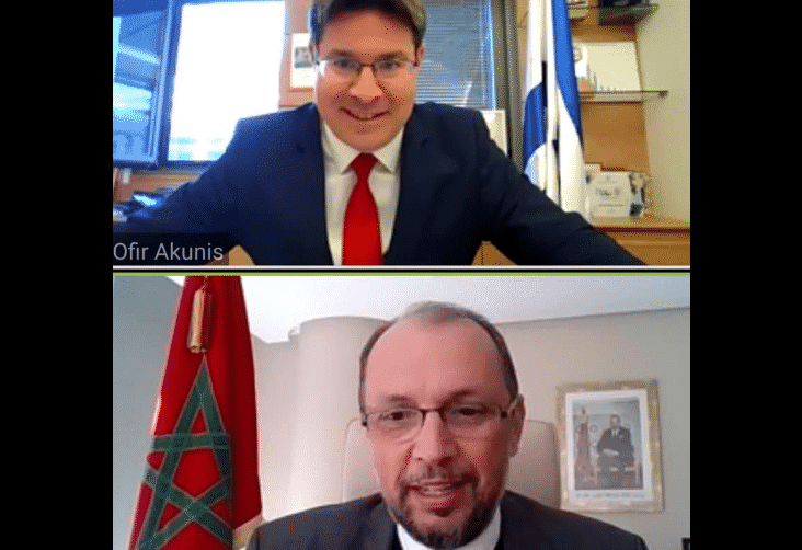 الوزير المنتدب لدى وزارة الشؤون الخارجية و"مغاربة العالم" يجري مباحثات مع وزير التعاون الإقليمي الإسرائيلي