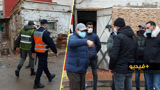 شاهدوا.. حملة مشتركة بين الأمن والسلطة المحلية لتحرير "سوق إيشوماي" من  الباعة الجائلين