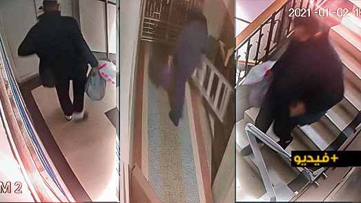 شاهدوا.. كاميرا مراقبة ترصد شابا ينفذ عمليتي سرقة وسط الناظور