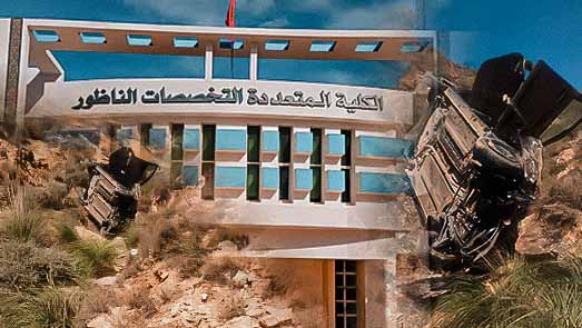  مصرع طالب بكلية سلوان كان في طريقه لاجتياز الامتحانات وإصابة 3 زملائه بعد انقلاب سيارتهم بجبال تمسمان