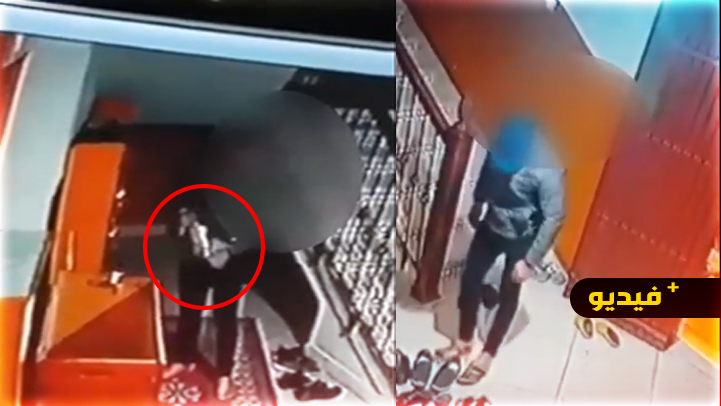مثير.. كاميرا مراقبة ترصد سارقا للأحذية من داخل مسجد بأزغنغان