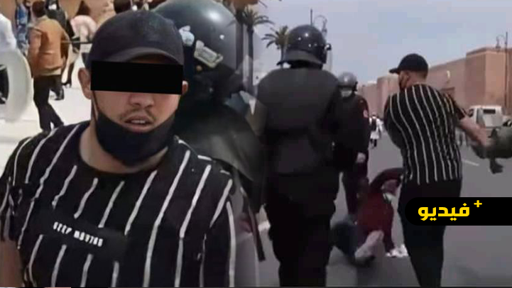 شاهدوا.. شخص بلباس مدني يعنف الأساتذة ووزير حقوق الإنسان يدخل على الخط