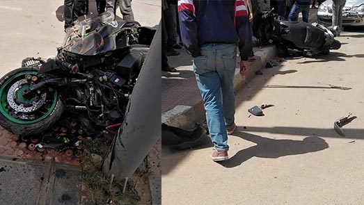 اصابة شخصين في حادثة سير خطيرة بجماعة تيزطوطين