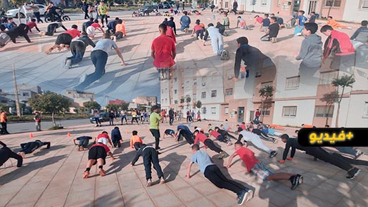 شاهدوا.. مبادرة  للتدريب في الهواء الطلق تستقطب العشرات من عشاق الملاكمة بالناظور