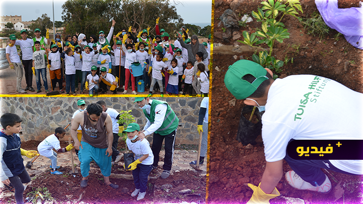 حملة نظافة واسعة بمنتزه ريكولاريس  بالناظور من تنظيم جمعية تويزا للإغاثة