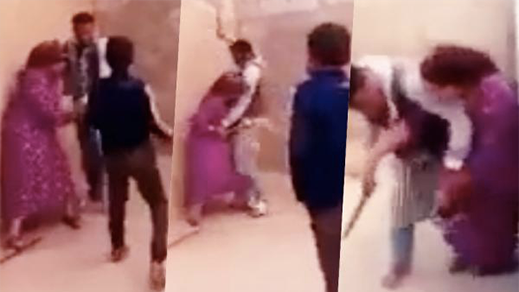 ايداع الزوج الذي ظهر في شريط فيديو وهو يعنف زوجته
