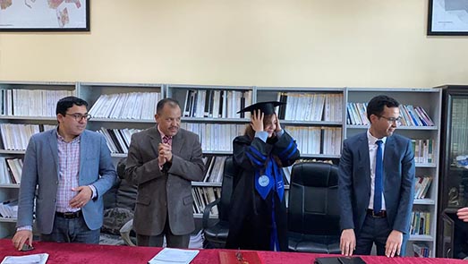 الطالبة الباحثة إيمان لوشيري تنال دبلوم الماستر في القانون الخاص برحاب كلية الناظور