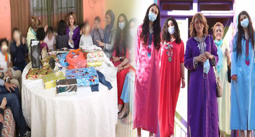 البرلمانية ليلى أحكيم تزرع البسمة هي وعائلتها على وجه أطفال جمعية الياسمين بالناظور 