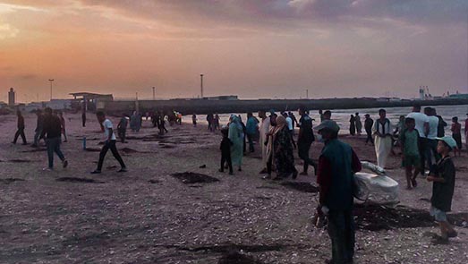 أمن بني انصار يجهض محاولة عبور شاب ثلاثيني لمليلية المحتلة سباحة