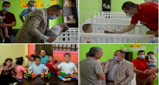 زيارة تفقدية لأساتذة وطلبة بكلية سلوان ترسم البهجة و السرور على محيا الأطفال المتخلى عنهم بالناظور